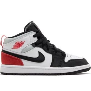 Air Jordan 1 Mid SE PS 'Red Black Toe'
